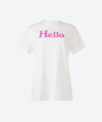 MADISONBLUE マディソンブルー HELLO Tシャツ ピンク 01 MADISONBLUE - madisonblue Hello Tシャツ ピンク 01 新品！の通販 by
