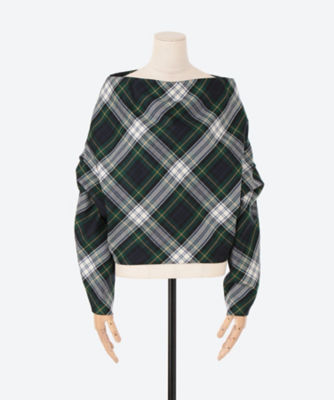 プルオーバー ＤＲＡＰＥＤ ＢＯＡＴ ＮＥＣＫ ＰＯ ＴＡＲＴＡＮ の