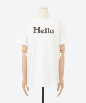 Ｔシャツ ＨＥＬＬＯ ＣＲＥＷ ＮＥＣＫ ＴＥＥ | ファッション・服