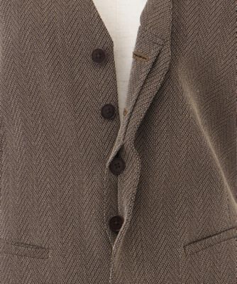 seya. セヤ ベスト SIWA VEST ヘリンボーン リボンベルト 比翼 ベスト SIWA VEST | seya. (Women)/セヤ | 三越伊勢丹