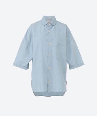 ＜MADISONBLUE (Women)＞シャツ　Ｊ．Ｂ　ＲＯＵＮＤ　ＣＯＬＬＡＲ　ＳＨ　ＣＨＡＭＢＲＡＹ　（ＶＷ）　伊勢丹新宿店別注