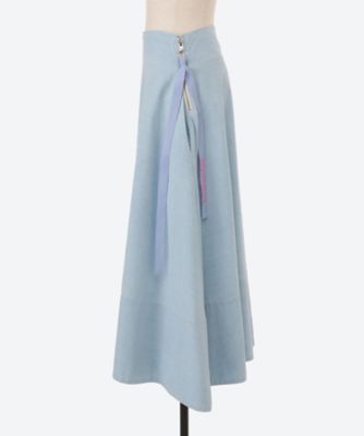 スカート MI－MOLLET FLARE SK CHAMBRAY