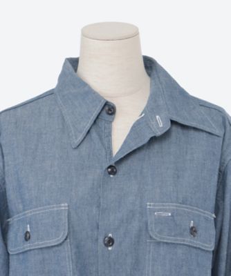 ブラウス　ＨＡＭＰＴＯＮ　ＳＨＩＲＴ　ＣＨＡＭＢＲＡＹ（ＯＷ）