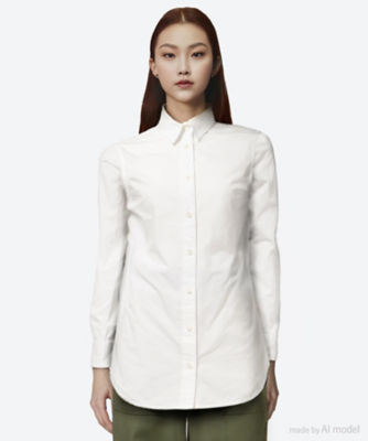 ＜MADISONBLUE (Women)＞ブラウス　ＭＡＤＡＭＥ　ＳＨＩＲＴ　ＷＡＳＨＥＤ　ＯＵＴ