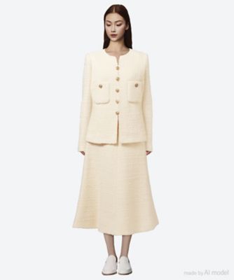MADISONBLUE ノーカラーコート ジャケット NO COLLAR FITTED JK | MADISONBLUE