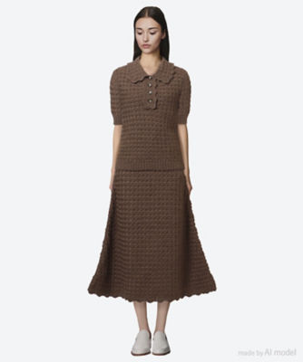 セーター CROCHET POLO KNIT | MADISONBLUE (Women