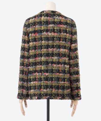 ジャケット　ＮＯ　ＣＯＬＬＡＲ　ＪＫ　ＴＷＥＥＤ　ＣＨＥＣＫ