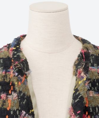 ジャケット　ＮＯ　ＣＯＬＬＡＲ　ＪＫ　ＴＷＥＥＤ　ＣＨＥＣＫ