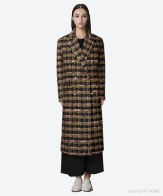 ＜MADISONBLUE (Women)＞コート　ＰＥＡＲＬ　ＣＨＥＳＴＥＲ　ＣＯＡＴ　ＴＷＥＥＤ