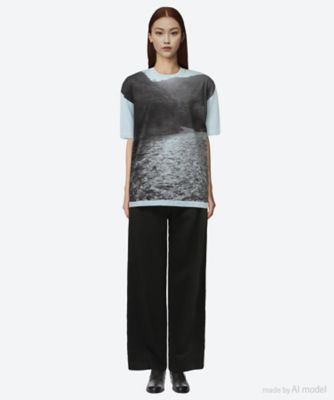 カット＆ソーン　ＰＲＩＮＴＥＤ　Ｔ―ＳＨＩＲＴ　（ＷＡＴＥＲ―ＲＩＶＥＲ―Ｂ＆Ｗ　ＰＲＩＮＴ）　ＴＫ０７１２２Ｊ１９