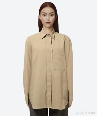 ＜seya. (Women)＞ブラウス　ＦＲＩＬＬＥＤ　ＳＨＩＲＴ　ＬＺ０１２９０Ｆ１４１