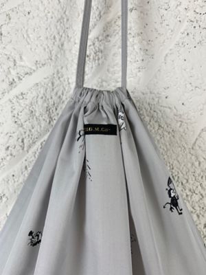 巾着 BRIKIN PRINT DRAWSTRING BAG（L） | R