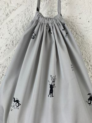 巾着 BRIKIN PRINT DRAWSTRING BAG（L） | R