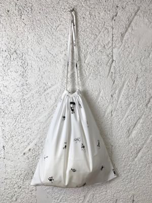 巾着 BRIKIN PRINT DRAWSTRING BAG（L） | R