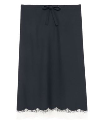 ＜MADISONBLUE (Women)＞ＭＩＤＤＬＥ　ＳＫＩＲＴ　ＬＡＣＥ　ＰＥ／Ｗ　ＭＢ２６１－６００４
