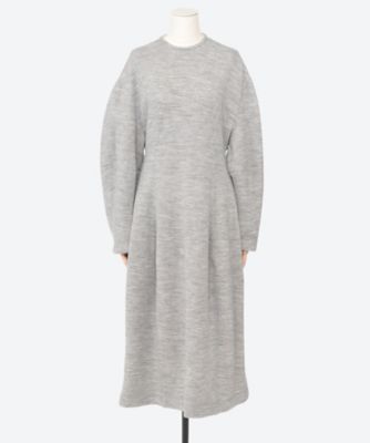 ウールナイロンクルーネックワンピース | BLAMINK (Women)/ブラミンク