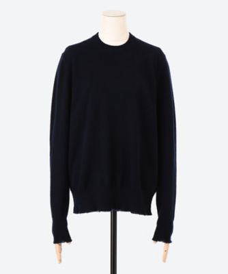カシミヤ１２Ｇクルーネックロングスリーブ