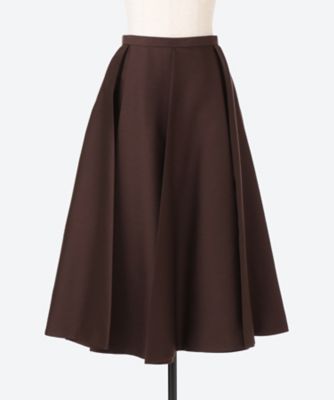 ウールシルクタックフレアスカート | BLAMINK (Women)/ブラミンク