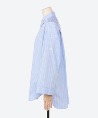 年末のプロモーション大特価！ コットンストライプレギュラーカラーシャツ | BLAMINK (Women トップス