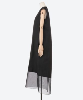 シルクバックタックノースリーブワンピース | BLAMINK (Women