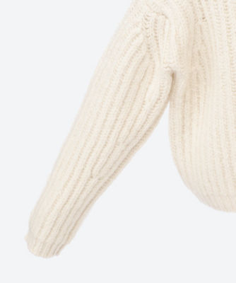 BLAMINK リブロングスリーブ　新品未使用 カシミヤウール1．5Gクルーネックロングスリーブ | BLAMINK