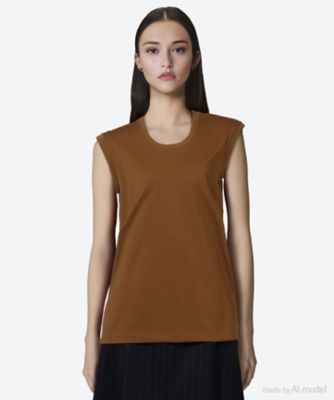 BLAMINK (Women)/ブラミンク コットンロゴパッチノースリーブ　７９１７－２９９－００５７