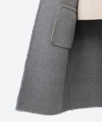 モヘヤシャギーダブルフェイススリーブレスコート 7925－230