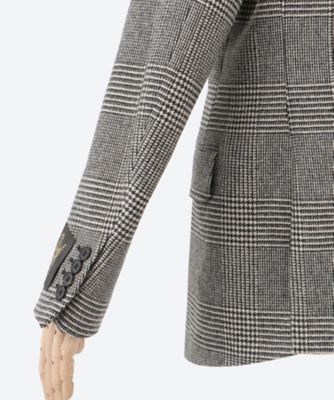 ウールチェックダブルジャケット | BLAMINK (Women)/ブラミンク