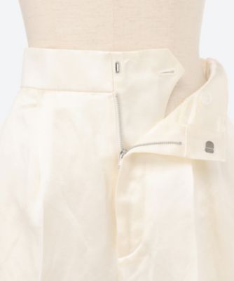リネンコットンバックギャザーストレートパンツ　７９１４―２９９―０４１５