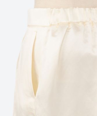 リネンコットンバックギャザーストレートパンツ　７９１４―２９９―０４１５