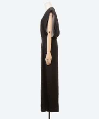 レーヨンリネンシルクノースリーブドレス　７９２６―２３０―０４１６