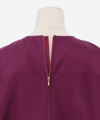 ブラミンクカシミアシルク38 コットンシルククルーネックワンピース 7926－2