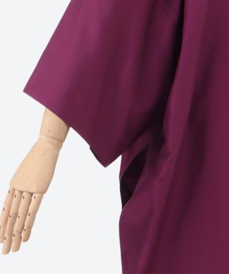 〈新品タグ付き〉BLAMINK コットンシルク ロングワンピース レザーネーム 新品タグ付き〉BLAMINK コットンシルク ロングワンピース レザー