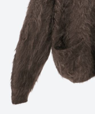 BLAMINK - ブラミンク　カシミヤファーカーディガン 送料無料】カシミヤファー7GVネックカーディガン | BLAMINK