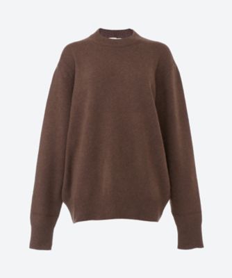 BLAMINK ブラミンク　ダークブラウン タートルネック セーター　ニット カシミヤシルクリブタートルネック | BLAMINK (Women