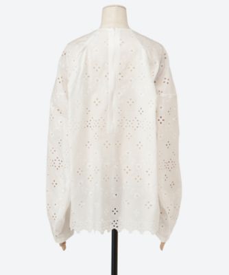 ブラウス BK R CO EMB VLM／SLV 7921－2