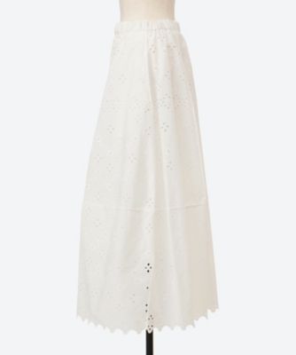 スカ－ト BK R CO EMB GORED 7924－2－000020