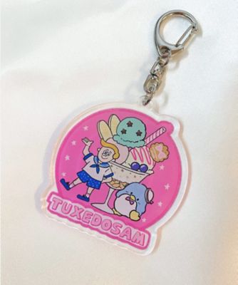 ＜WANPAKU HOUSE＞アクリルキーホルダー　タキシードサム