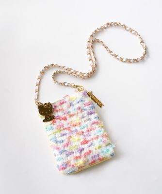 ＜Charmant sac＞カラフルツイードポシェット　ＨＥＬＬＯ　ＫＩＴＴＹ