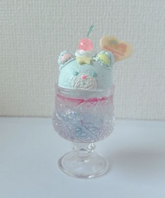 ＜NANDEMO＞■【受注商品】１２月上旬以降お届け　クリームソーダオブジェ　（リトルツインスターズ・パフ）