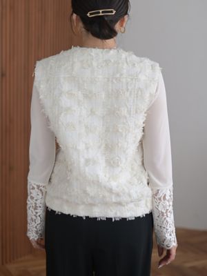 trefle+1 ツイードべスト 予約販売】ツイードベスト【3月末日以降お届け】 | TREFLE+1 (Women