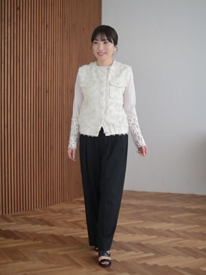 予約販売】ツイードベスト【3月末日以降お届け】 | TREFLE+1 (Women