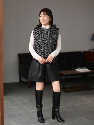 予約販売】ツイードベスト【3月末日以降お届け】 | TREFLE+1 (Women