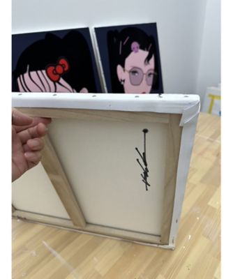 即売商品】額装込 キャンバス作品「牛木匡憲×BadBadtzー