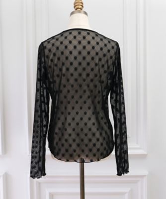 Fleur Sheer Tops EI04702 | UNMINOU/アンミヌ