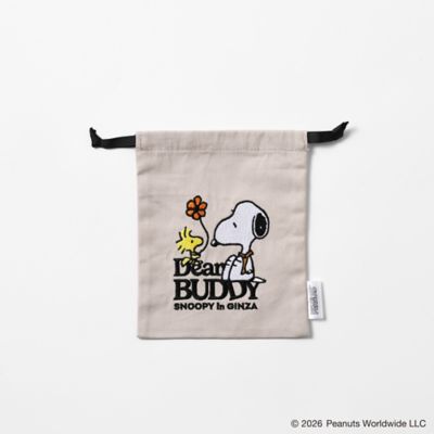 刺繍入り巾着 | SNOOPY in GINZA 2026/スヌーピー in 銀座2026 限定