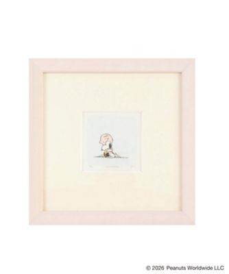 絵画・額縁・版画・長田 恵美・新品未使用・エッチング・美術品・インテリア・雑貨 絵画 Snoopyエッチング額付き（白木額）／ SM1092－K