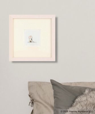 絵画 Snoopyエッチング額付き（白木額）／ SM1092－K
