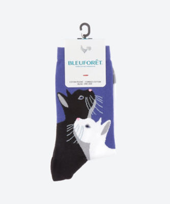 ＜BLEU FORET (Women)＞ＣＡＴＳ　ＰＡＴＴＥＲＮ　ＳＯＣＫＳ　６４３８