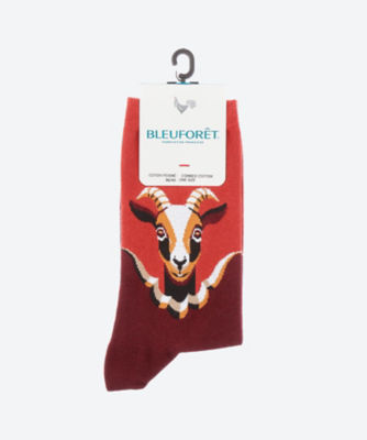 ＜BLEU FORET (Women)＞ＧＯＡＴ　ＰＡＴＴＥＲＮ　ＳＯＣＫＳ　６４９９